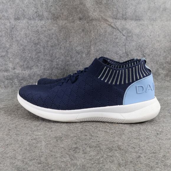Danskin Shoes Womens 10 Athletic Trainers Sneakers Knit Lace Up Casual Blue - Picture 4 of 12